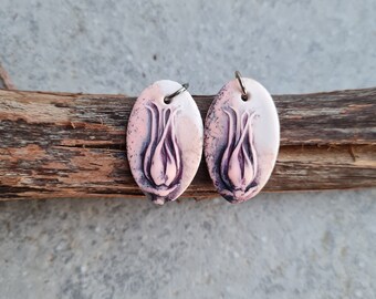 Handmade earrings, natural earrings,botanical earrings, nature lovers gift,small gift, organic earrings, natural earrings, bud earrings