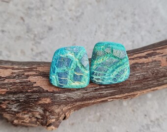 Stud earrings, polymer clay stud earrings,kunstwerk, Handmade jewelry, Art earrings, crackle earrings, Ohrringe,small earrings, small gift