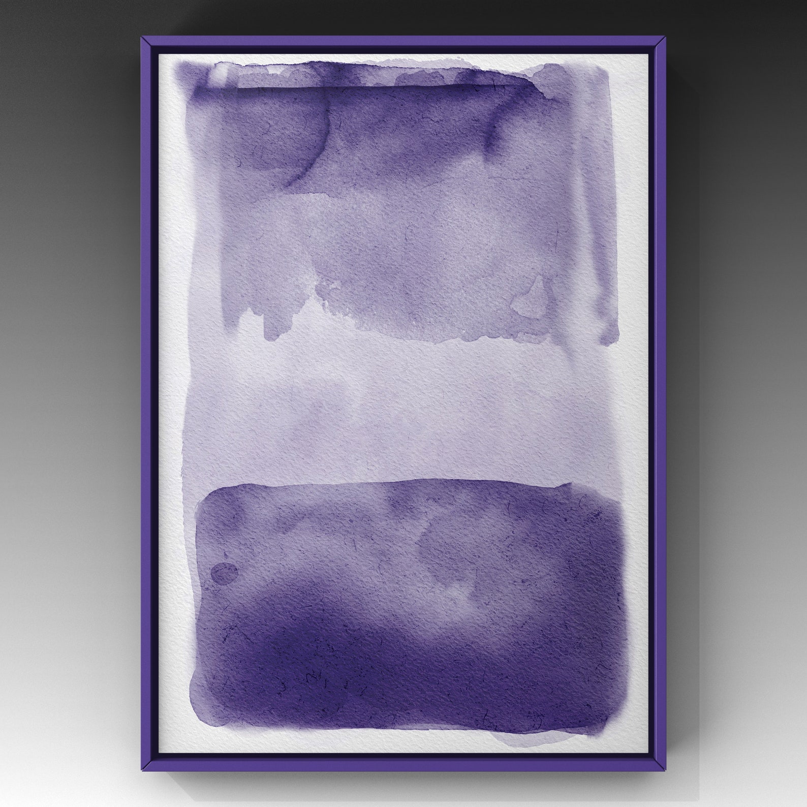 Set of 3 Purple Art Prints Large Purple Abstract Art Purple Etsy
