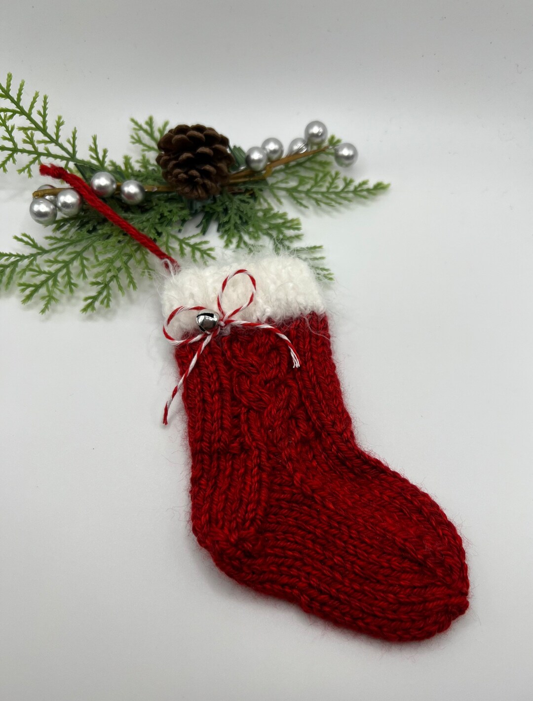 Mini Stocking Gift Card Holder, Ornament, Gift Tag, Holiday Decor