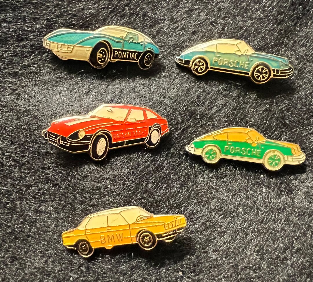 Private Listing for Sarah Lot of 5 Vintage Car Lapel Pins, Enamel Pins ...