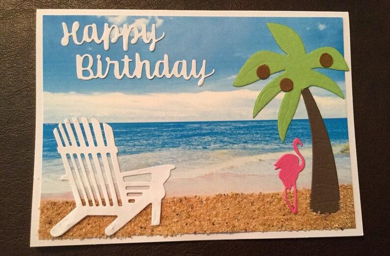 Happy Birthday Beach Card