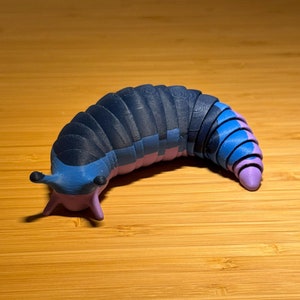 Articulated Sensory Slug | Fidget Toy | Customizable Colours | Flexi Slug | Sensory Toy | Stimulation | 3D Printed