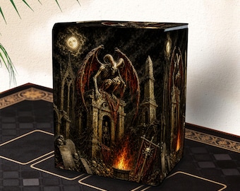Mtg Deck Box - Gothic Altar, Commander Deck Boxes, Holds 100+ Sleeved Cards, PU Leather
