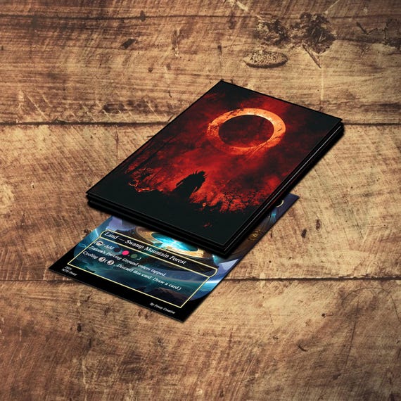 Mtg Sleeves Matte or Foil, Crimson Curse Card Sleeves, Gamer Gift, Standard  Size - Etsy