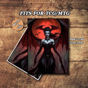 Mtg Sleeves Matte, Mtg Card Sleeves, Vampire Lord Theme Card Sleeve, Custom Card Sleeves, Magic Card Sleeve, Gifts for Gamers