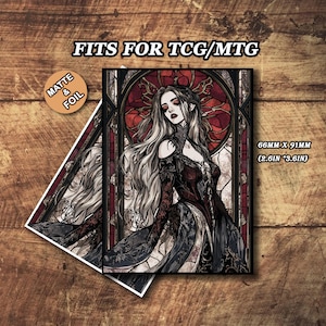 Pochettes pour cartes Mtg, Housses pour cartes Mtg Mattes, Pochettes pour cartes sur le thème des vampires brisés, Pochettes pour cartes personnalisées, Pochettes pour cartes Magic, Cadeaux pour gamers