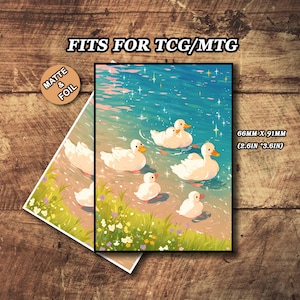 Pochettes pour cartes Mtg, Pochettes pour cartes Mtg mates, Pochettes pour cartes canard mignonnes, Pochettes pour cartes magiques détaillées et de qualité supérieure, Pochettes pour cartes artistiques