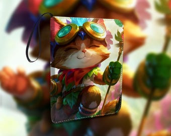 Teemo Riftbound Card Binder 4/9 Pocket, PU Leather Storage for TCG ...