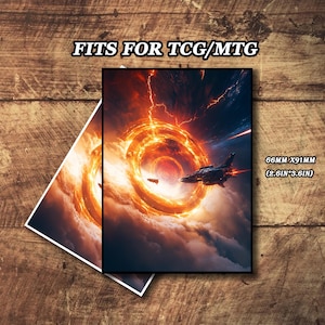 Mtg Card Sleeves, TCG Card Sleeve, Interstellar Route Theme Card Sleeve, Custom Card Sleeves, Magic Card Sleeve, Gifts for Gamers