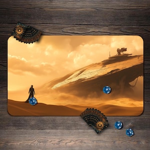 MTGプレイマット、Desert Remains Mtgマット、ゾーン付きTCGプレイマット - 24インチ×14インチ、カスタムプレイマット、テーブルトップゲームギフト