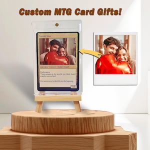 Custom Proxy Card Foil - Personalized Proxies Add Text & Photo - Anniversary Gift, Gift for Him - Couples - Gamers