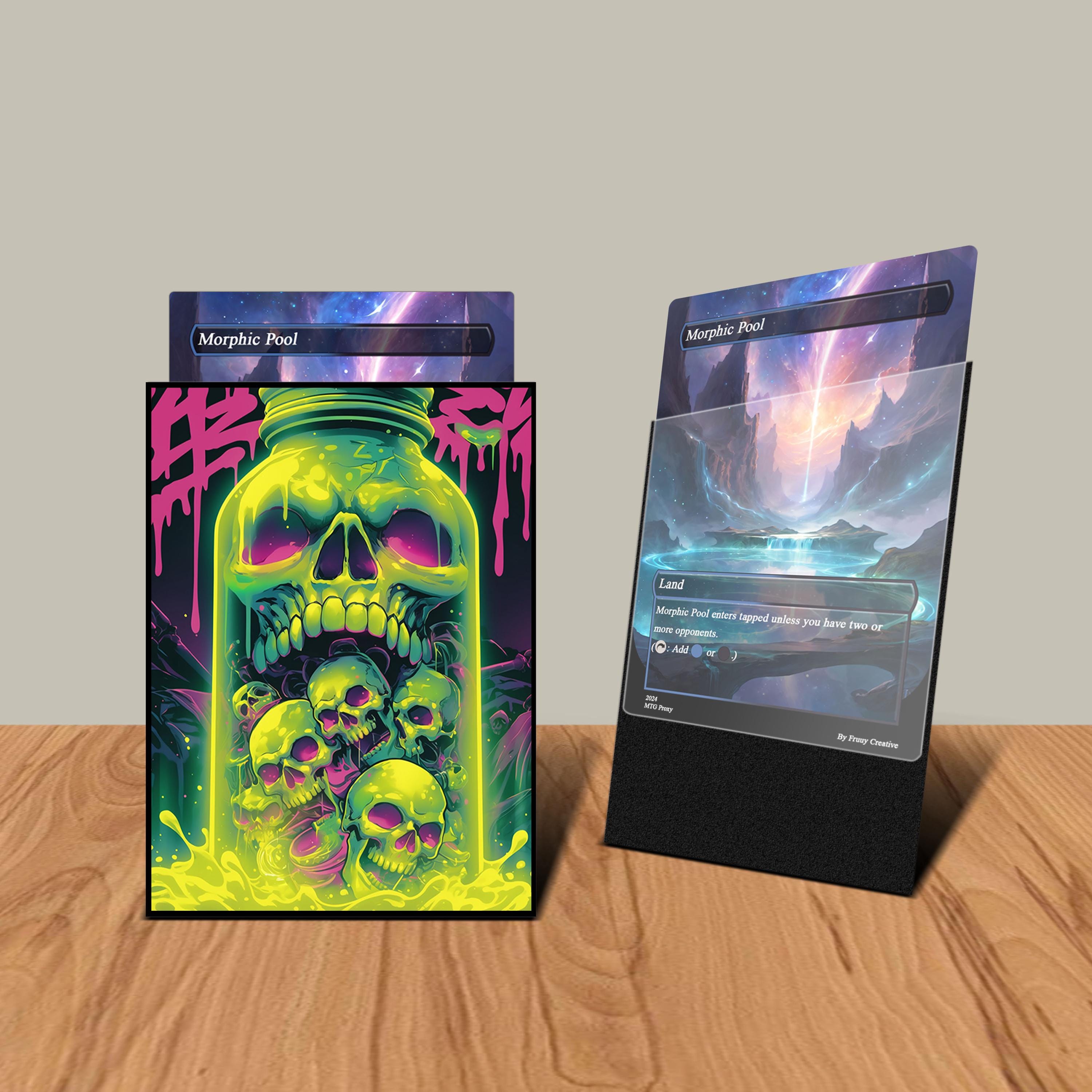 MTG カードスリーブ - ヴェノムスカルテーマのマジックスリーブ
