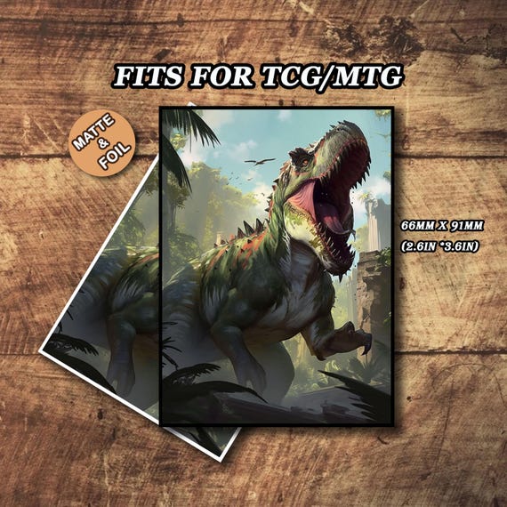 mtg dinosaur card sleeves Happy Little Dinosaurs: Standard Size Card Sleeves main image 1