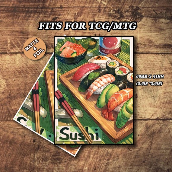 Mtg Card Sleeves, Food Theme Card Sleeve, Matte or Foil, Gift for Gamers -  Etsy Israel