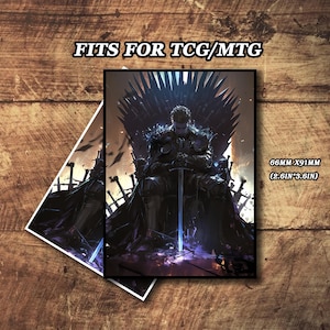 Pochettes pour cartes Mtg, Pochettes pour cartes TCG, Pochettes pour cartes sur le thème L'épée et la gloire, Pochettes pour cartes personnalisées, Pochettes pour cartes magiques, Cadeaux pour gamers