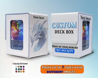 Aangepaste deckbox, MTG Commander deck boxes, inhoud van 100+ kaarten met sleeve, print op afbeeldingen