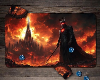 MTG Playmat, Masked Rider Custom Play Mat, TCG Playmat with Zones - 24"x14"