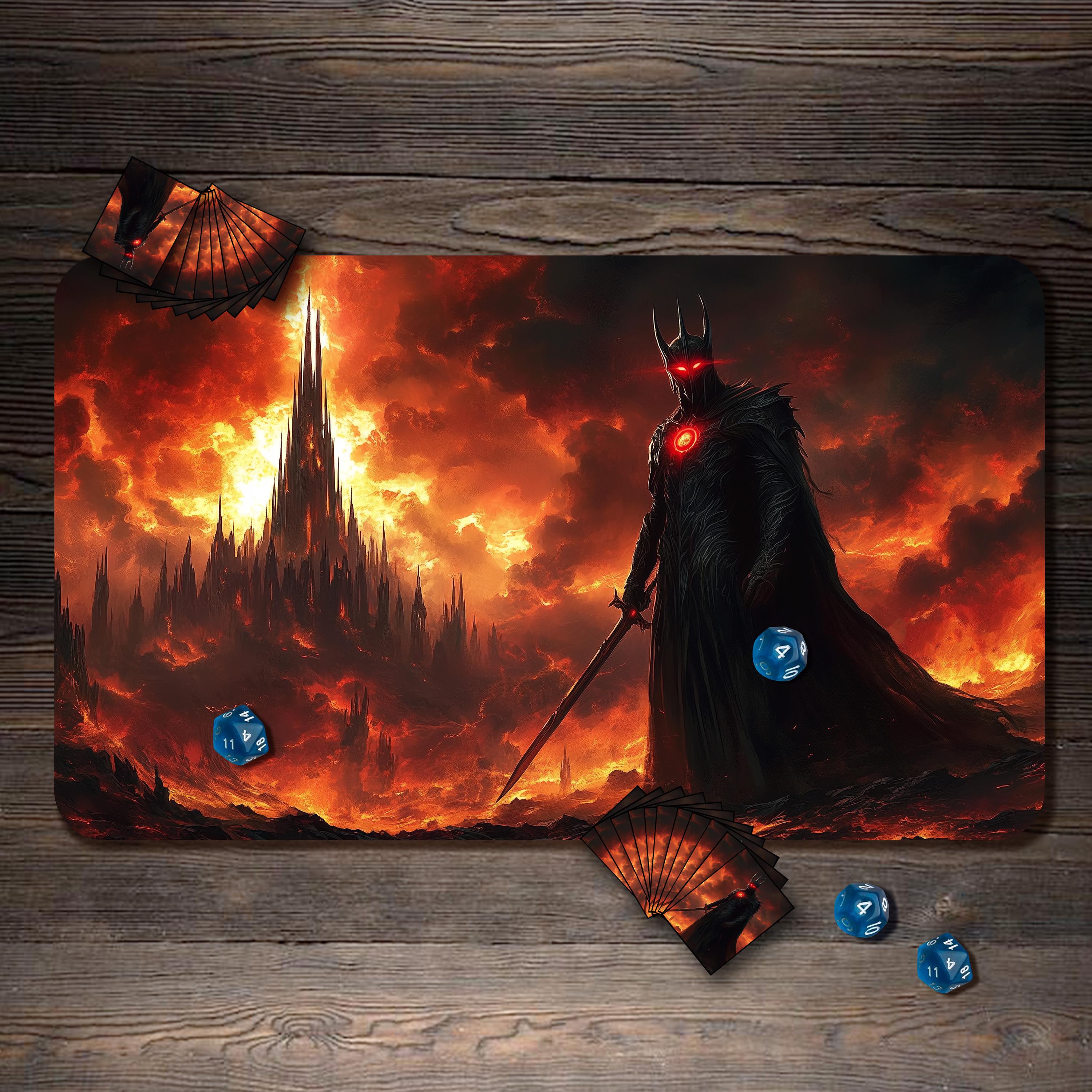MTG Playmat, Masked Rider Custom Play Mat, TCG Playmat With Zones