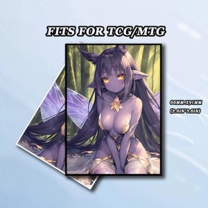 Pochettes pour cartes MTG, pochettes pour cartes esprit de la forêt, pochettes pour cartes d'art détaillées et de qualité supérieure, pochettes pour cartes personnalisées pour proxy MTG, cadeau de Noël