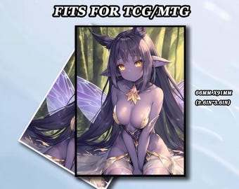 Mtg Card Sleeves, Forest Spirit Card Sleeve, Top Quality and Detailed Art Sleeves, Custom Card Sleeve for MTG proxy, Christmas Gift