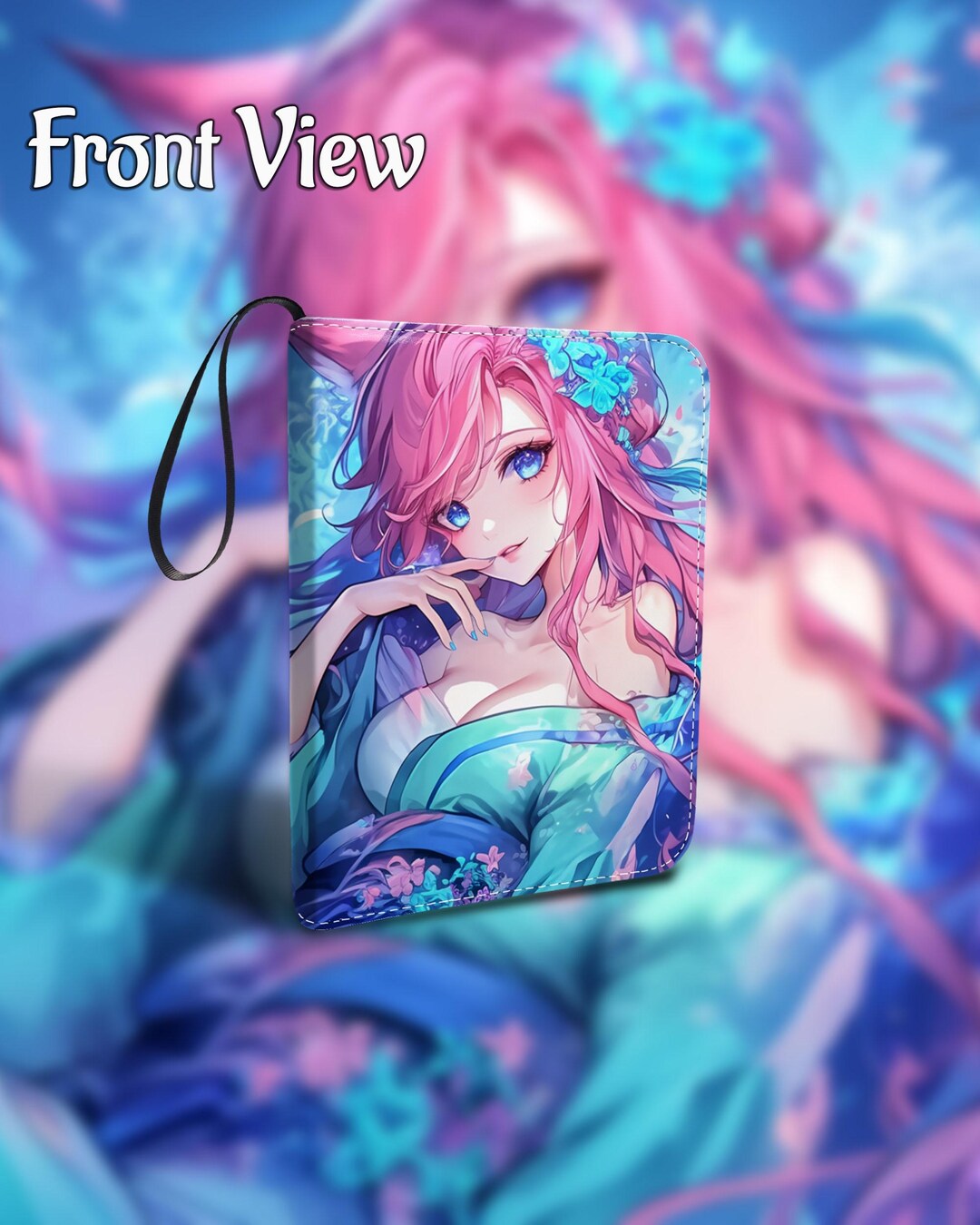 Riftbound Binder - Dreamy Ahri Theme 4/9 Pocket, PU Leather Storage for ...
