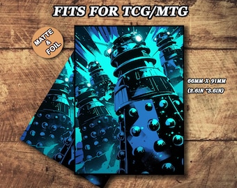 MTG Card Sleeves - Anime Dalek Theme, Standard & Japanese Size, Foil or  Matte