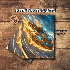 Pochettes pour cartes mates mates, Pochettes pour cartes sur le thème Thunder Run, Pochettes pour cartes détaillées et de qualité supérieure, Pochettes pour cartes magiques