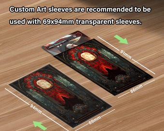 Mtg Card Sleeves, Vampire Card Sleeve, Matte/foil Option, Gifts for Gamers,  Standard Size - Etsy