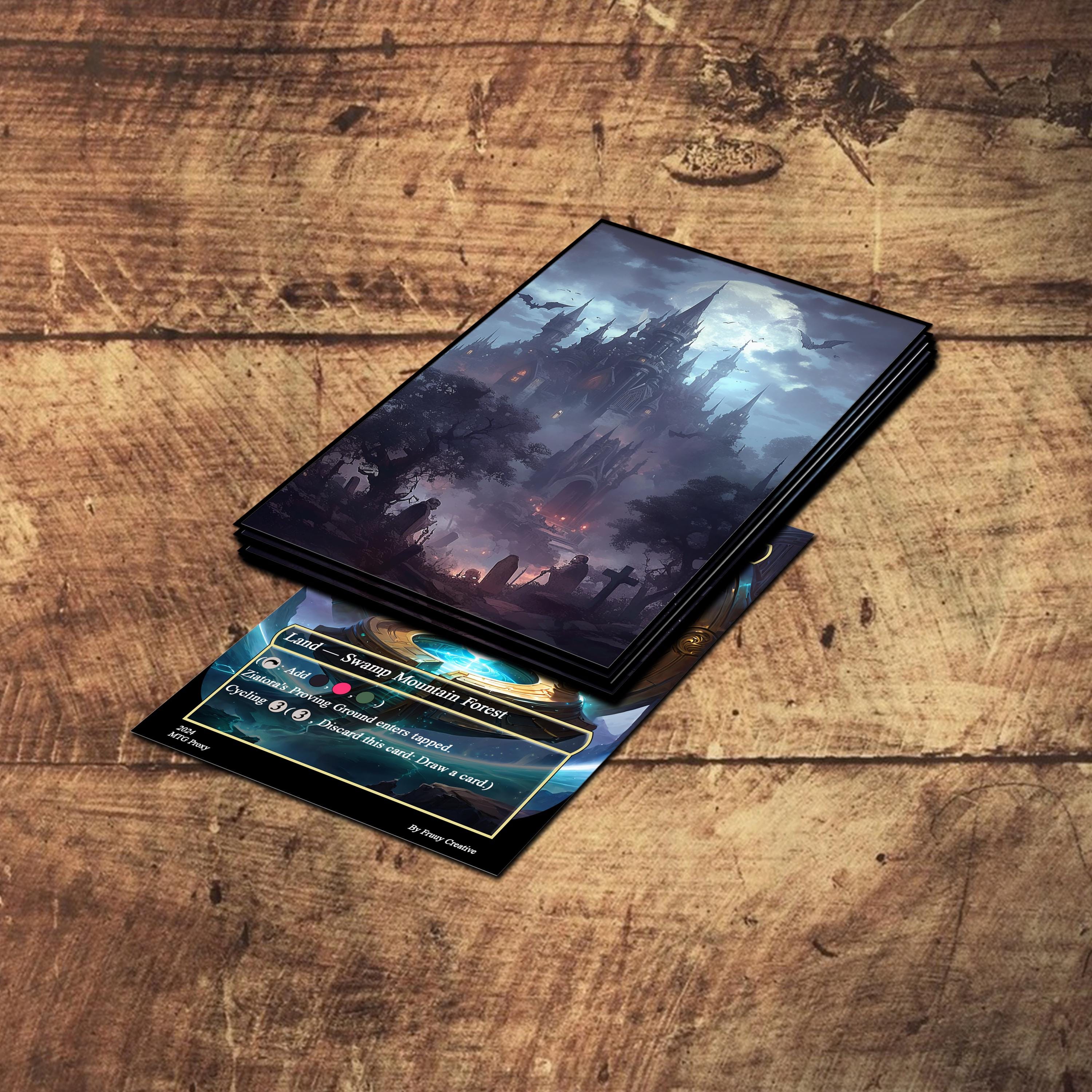 MTGカードスリーブ、ヴァンパイアキャッスルカードスリーブ、マット