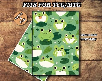 Mtg Card Sleeves, Pond Frog Card Sleeve, Matte or Foil Finish, TCG Protection - Etsy Mtg Card Sleeves, Pond Frog Card Sleeve, Matte or Foil Finish, TCG Protection - Etsy