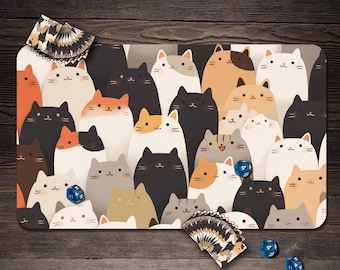 MTG Krabbeldecke, Katzen Spielmatte mit Bereiche - 24"x14"