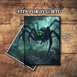 Mtg Sleeves, TCG Card Sleeve, Umbral Widow Theme Card Sleeves, Custom Card Sleeves, Magic Card Sleeve, Gifts for Gamers