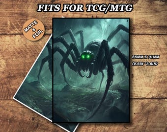 Mtg Sleeves, TCG Card Sleeve, Umbral Widow Theme Card Sleeves, Custom Card Sleeves, Magic Card Sleeve, Gifts for Gamers