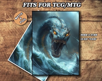 MTG-kaarthoezen, Sea Monster TCG-hoezen, mat of folie, standaardformaat: 66 x 91 mm