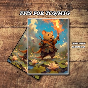 Pochettes pour cartes Mtg, pochettes pour cartes TCG, pochettes pour cartes thème mignon, pochettes pour jeux de cartes, pochettes pour cartes magiques, cadeaux pour gamers