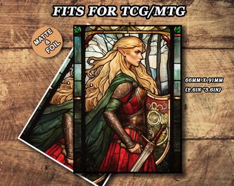 MTG Card Sleeves - Elf Warrior Blues Style, Standard & Japanese Size, Foil  or Matte - Etsy
