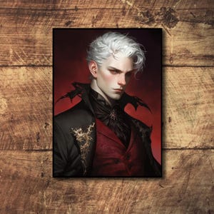 Mtg Card Sleeves, TCG Card Sleeve, Charming Vampire Theme Card Sleeve, Custom Card Sleeves, Magic Card Sleeve, Gifts for Gamers