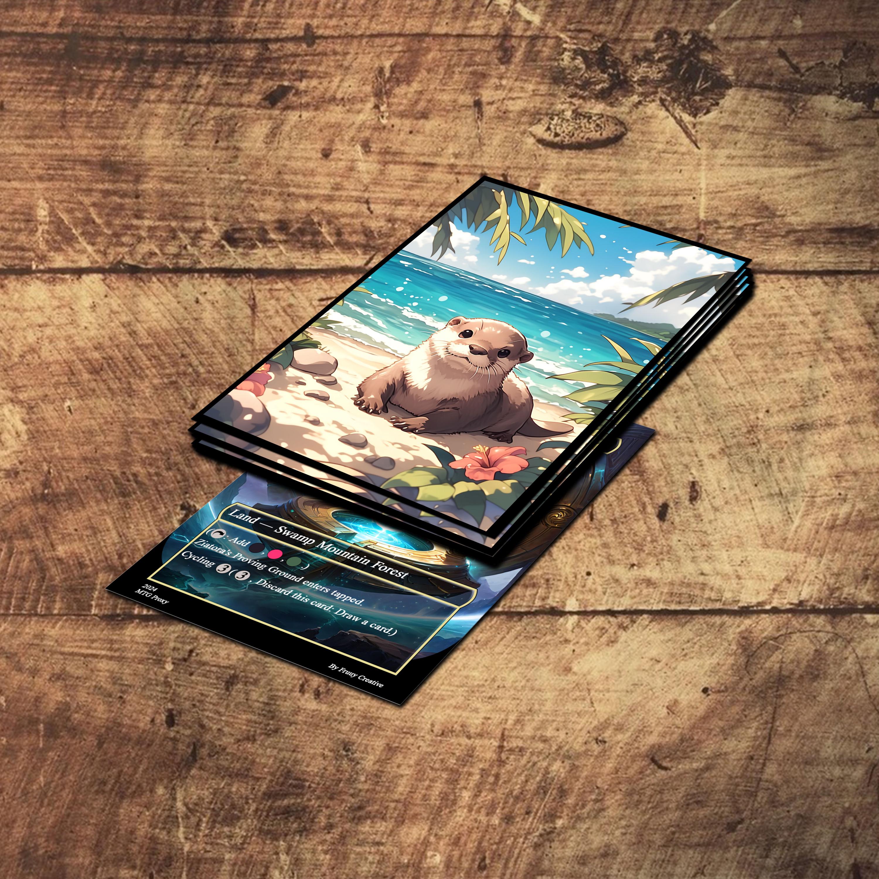 otter card sleeves MTG Sleeves: Wizard Staff Adventure Art High Quality Sleeves, Suitable for all TCG Cards Mtg Sleeves, Mtg Card Sleeve,