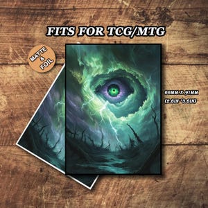 Mtg-kaarthoezen, MTG-hoezen mat, Storm's Eye-kaarthoezen, topkwaliteit en gedetailleerde magische kaarthoezen, kunstkaarthoezen