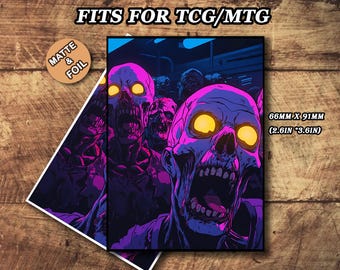 horror card sleeves Amazon.com: Angel Horror Card Game Sleeves - 102 Pack Textured Back -  Perfect for MTG Atraxa Praetor's Voice Commander main image 1