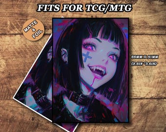 MTG Sleeves Vampire, TCG Card Sleeve Protectors, Anime Vampire Themed Card Sleeve, Gifts for Gamers, MTG Accessories - Etsy MTG Sleeves Vampire, TCG Card Sleeve Protectors, Anime Vampire Themed Card Sleeve, Gifts for Gamers, MTG Accessories - Etsy