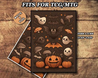 halloween card sleeves Pumpkin Head Card Sleeves