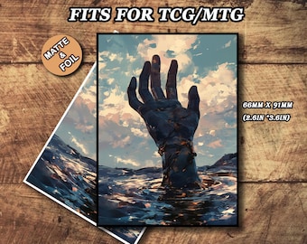 Fundas para cartas de MTG, fundas para TCG con temática de lucha, mate o metalizadas, regalos para jugadores