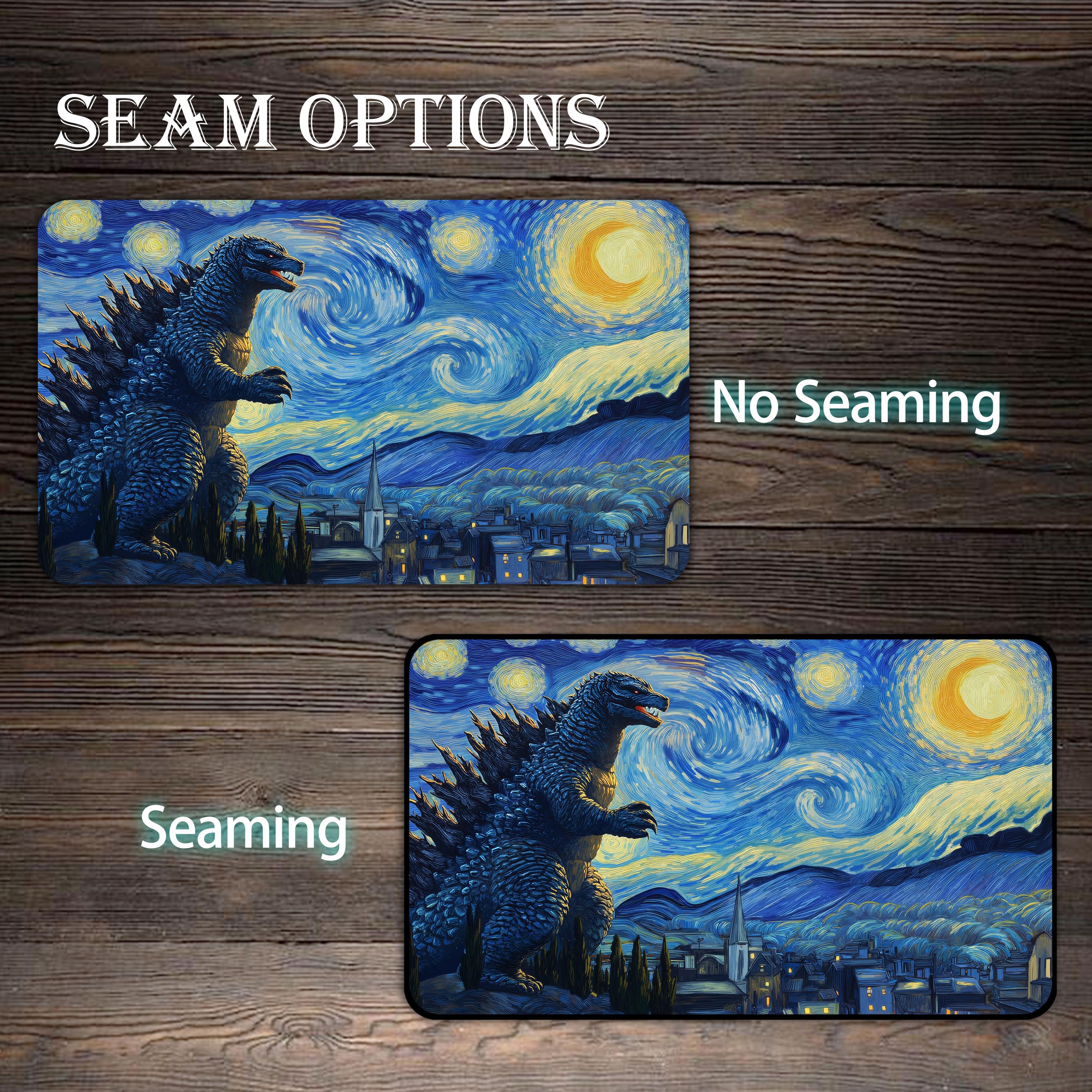 MTG Playmat, Starry Night Godzilla Inspiration Play Mat, TCG Playmat ...