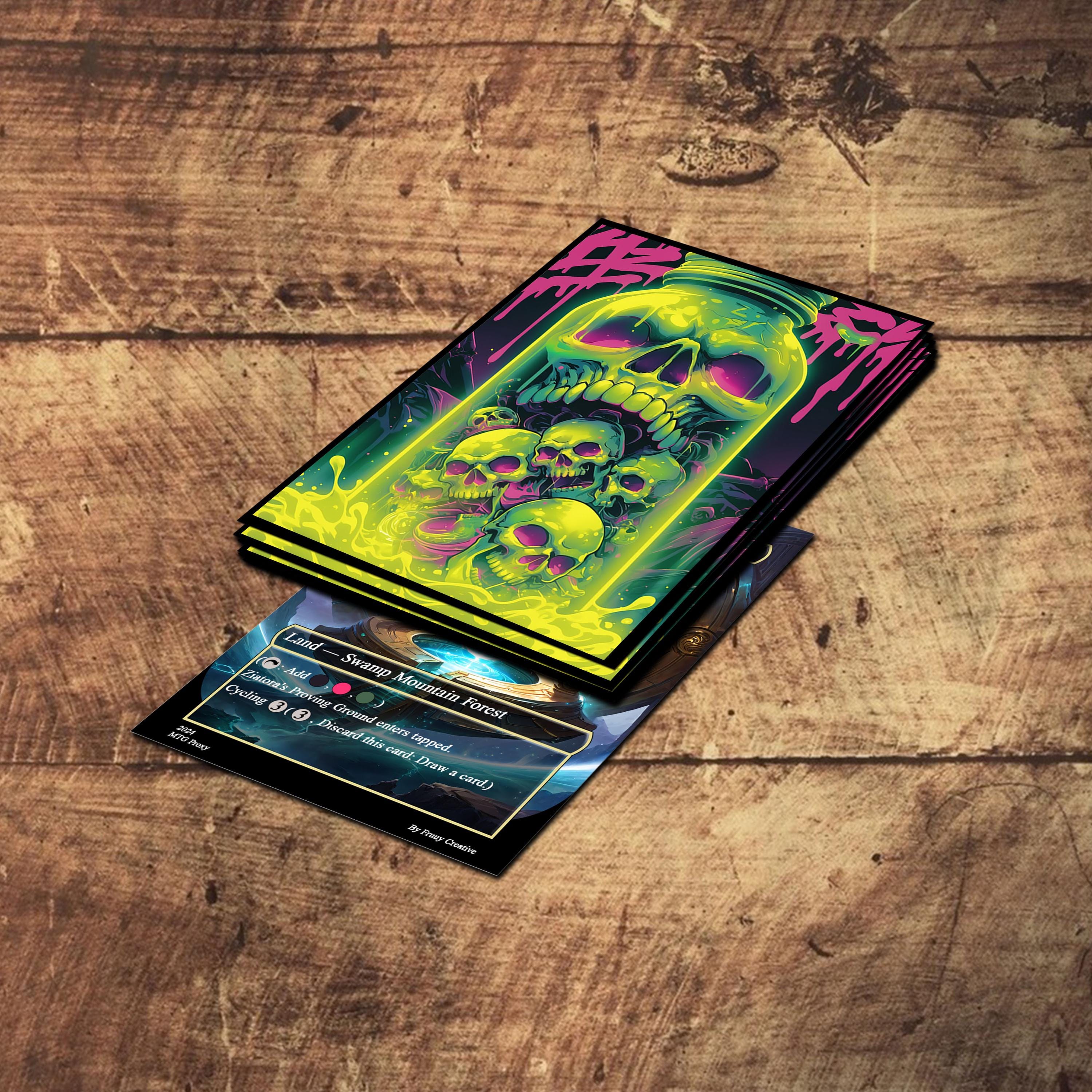 MTG カードスリーブ - ヴェノムスカルテーマのマジックスリーブ
