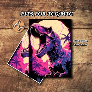 MTG-kaarthoezen, MTG-hoezen mat, dinosaurus comeback-kaarthoezen, topkwaliteit en gedetailleerde magische kaarthoezen, kunstkaarthoezen