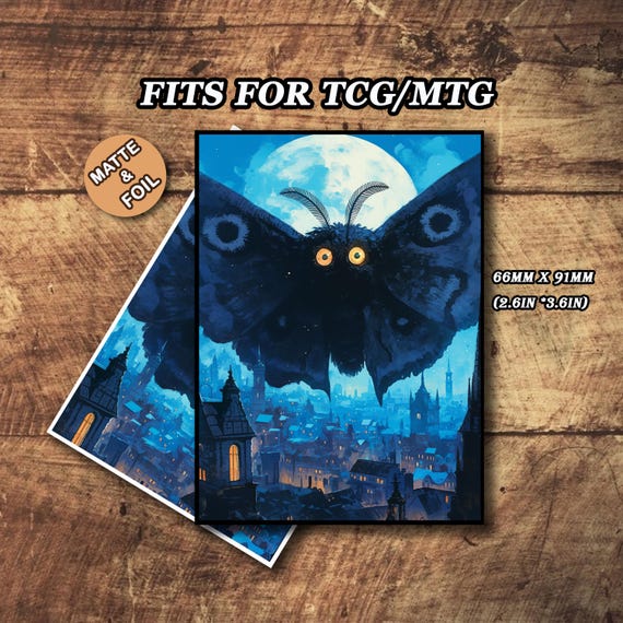 Mtg Card Sleeves, Fantastical Mothman Magic Sleeves, Matte or Foil, Gifts  for Gamers - Etsy