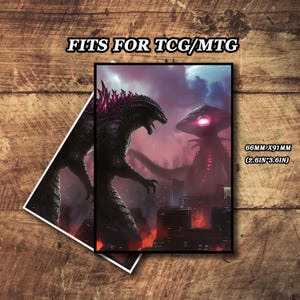 Benutzerdefinierte Kunstkartenhülle, MTG & TKG Full Art-Kartenhüllen, Monster Fight-Kartenhülle, langlebige und hochauflösende Kartenhülle, Folienoption