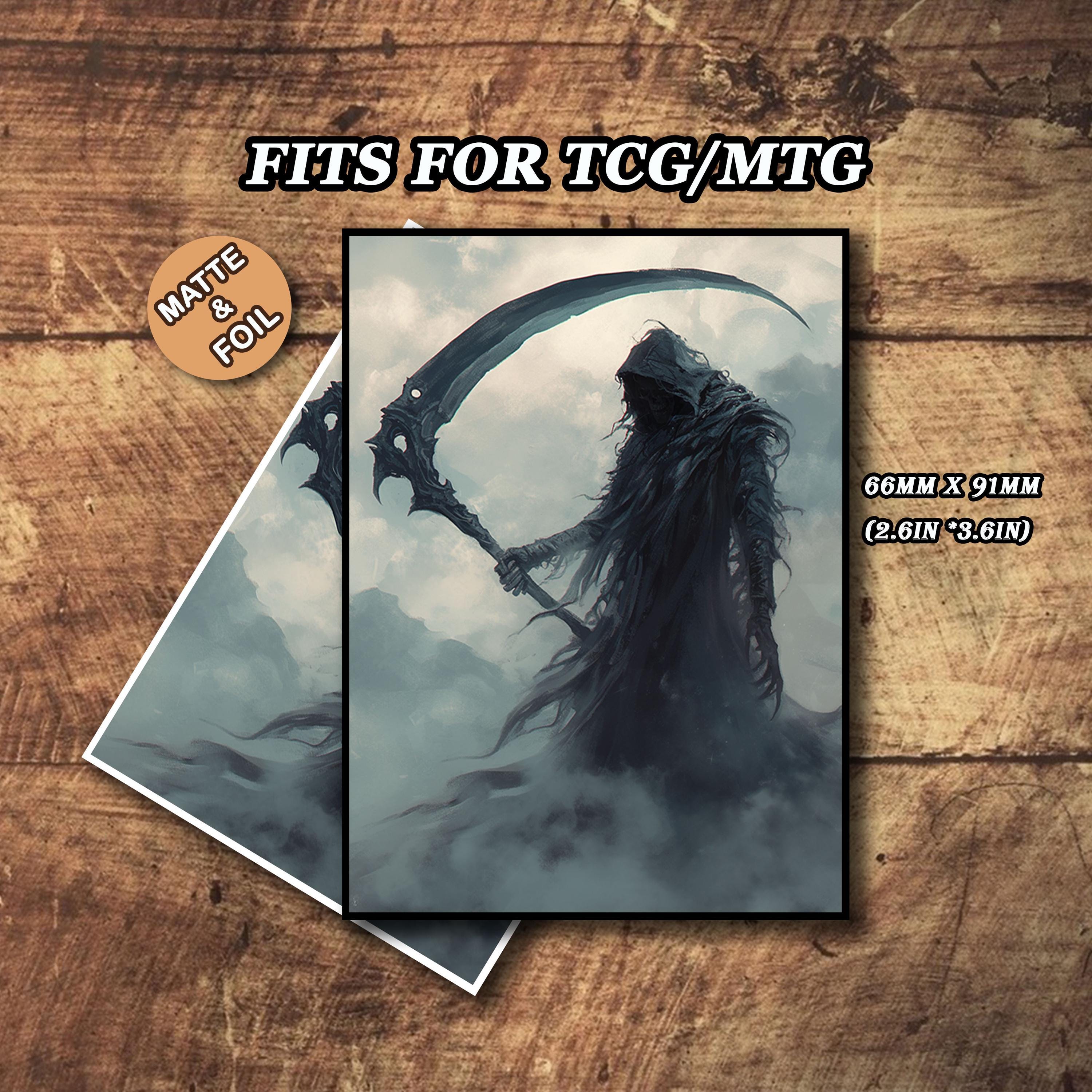 Mtg Card Sleeves, Grim Reaper Art Card Sleeve, Matte or Foil, Standard Size  - Etsy